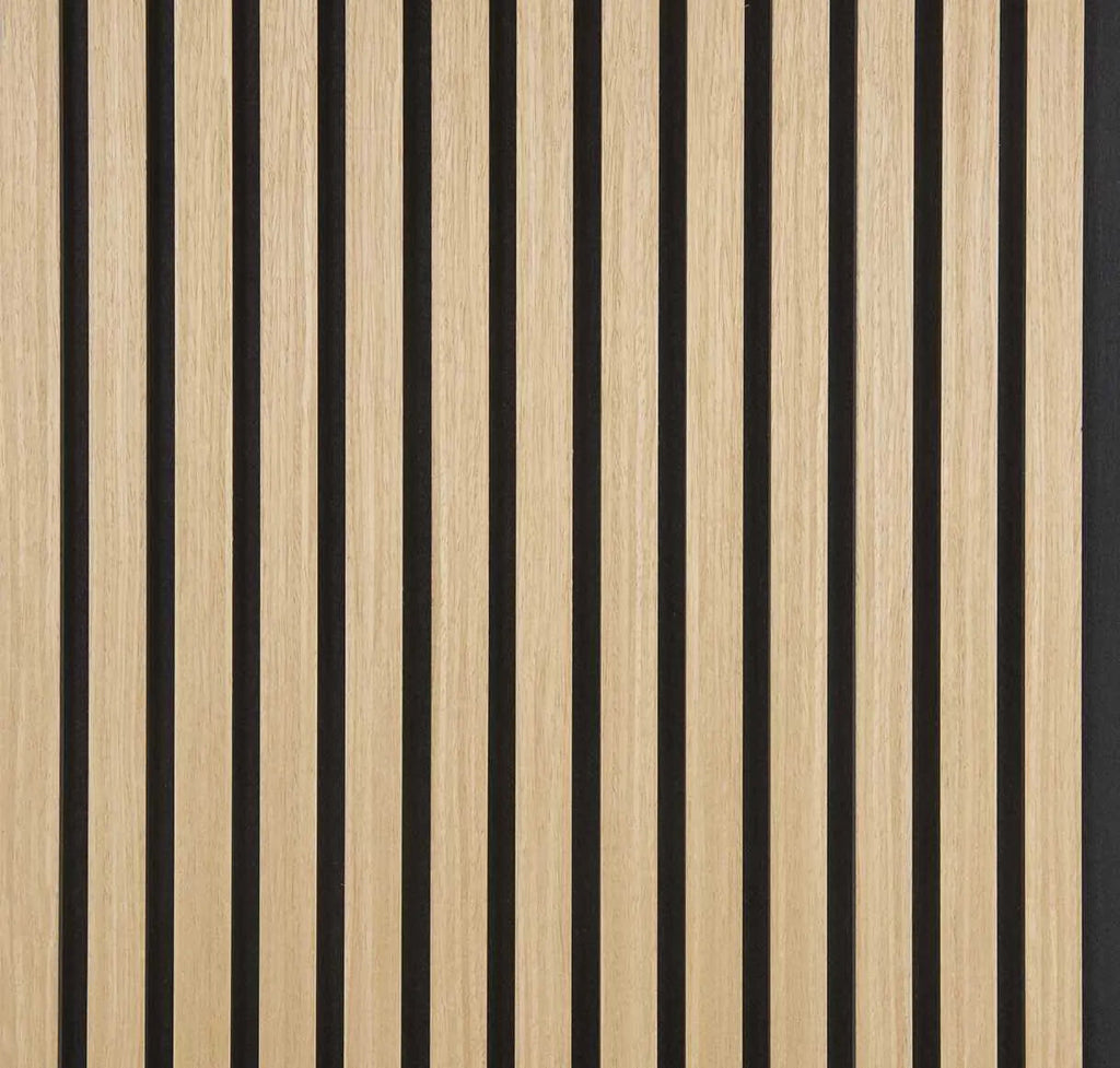 Nordive™ Acoustic Slat Panel — Smoked Oak (2.7 m × 1.10 m)