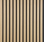 Nordive™ Acoustic Slat Panel — Smoked Oak (2.7 m × 1.10 m)