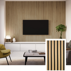Nordive™ Acoustic Slat Panel — Smoked Oak (2.7 m × 1.10 m)