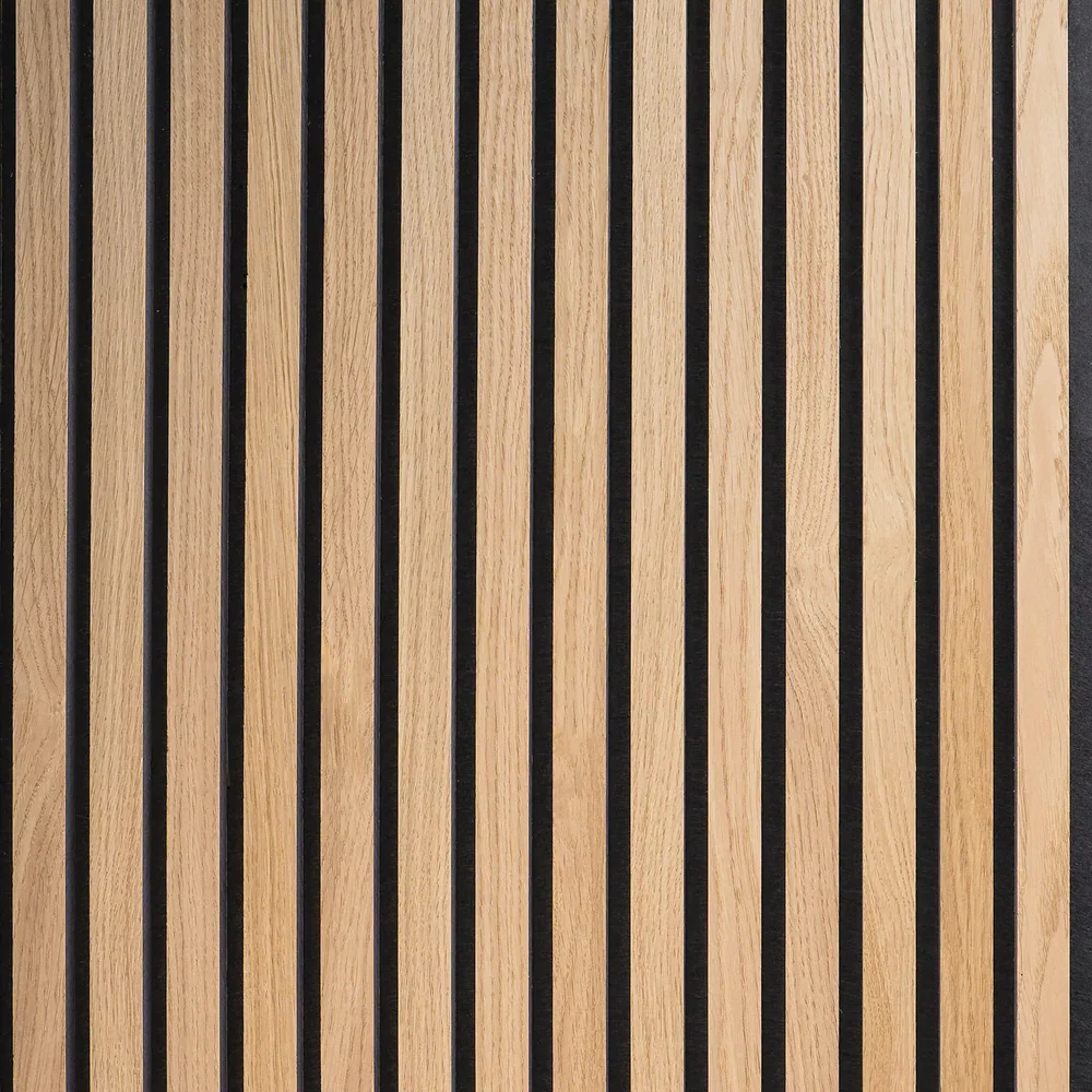 Nordive™ Acoustic Slat Panel — Smoked Oak (2.7 m × 1.10 m)