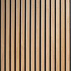 Nordive™ Acoustic Slat Panel — Smoked Oak (2.7 m × 1.10 m)