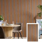 Nordive™ Acoustic Slat Panel — Smoked Oak (2.7 m × 1.10 m)