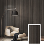 Nordive™ Acoustic Slat Panel — Smoked Oak (2.7 m × 1.10 m)
