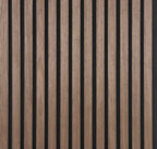 Nordive™ Acoustic Slat Panel — Smoked Oak (2.7 m × 1.10 m)