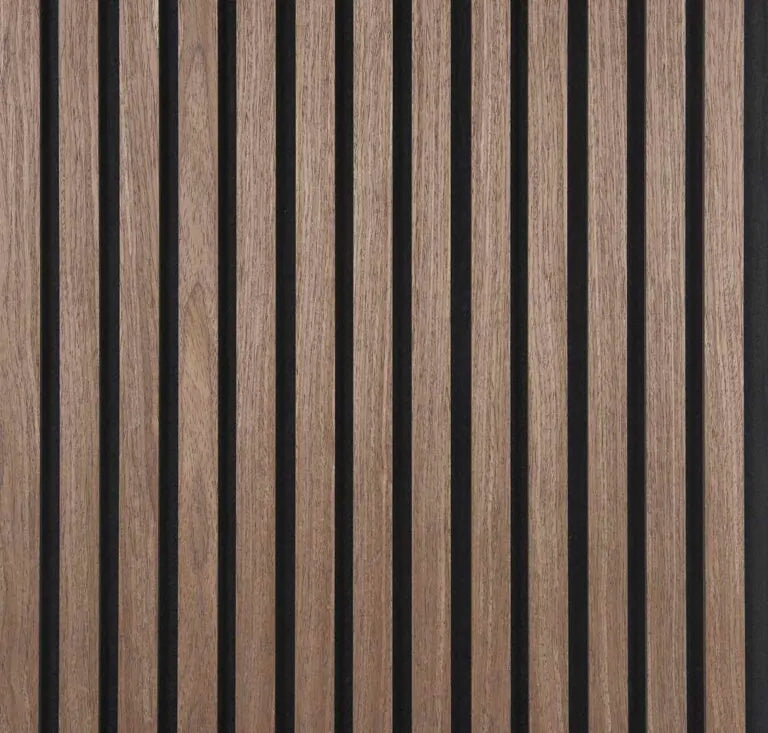 Nordive™ Acoustic Slat Panel — Smoked Oak (2.7 m × 1.10 m)